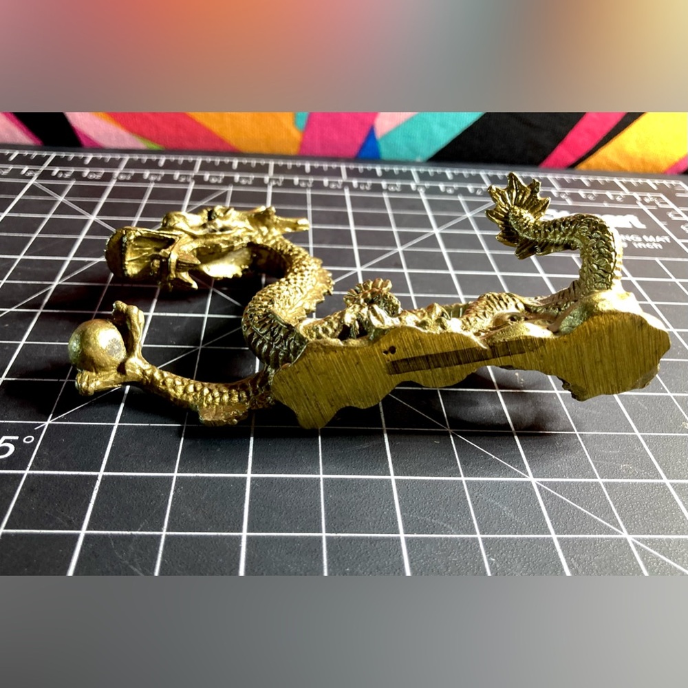 Brass Collectible Dragon Statue | Luck Dragon - Picture 12 of 16